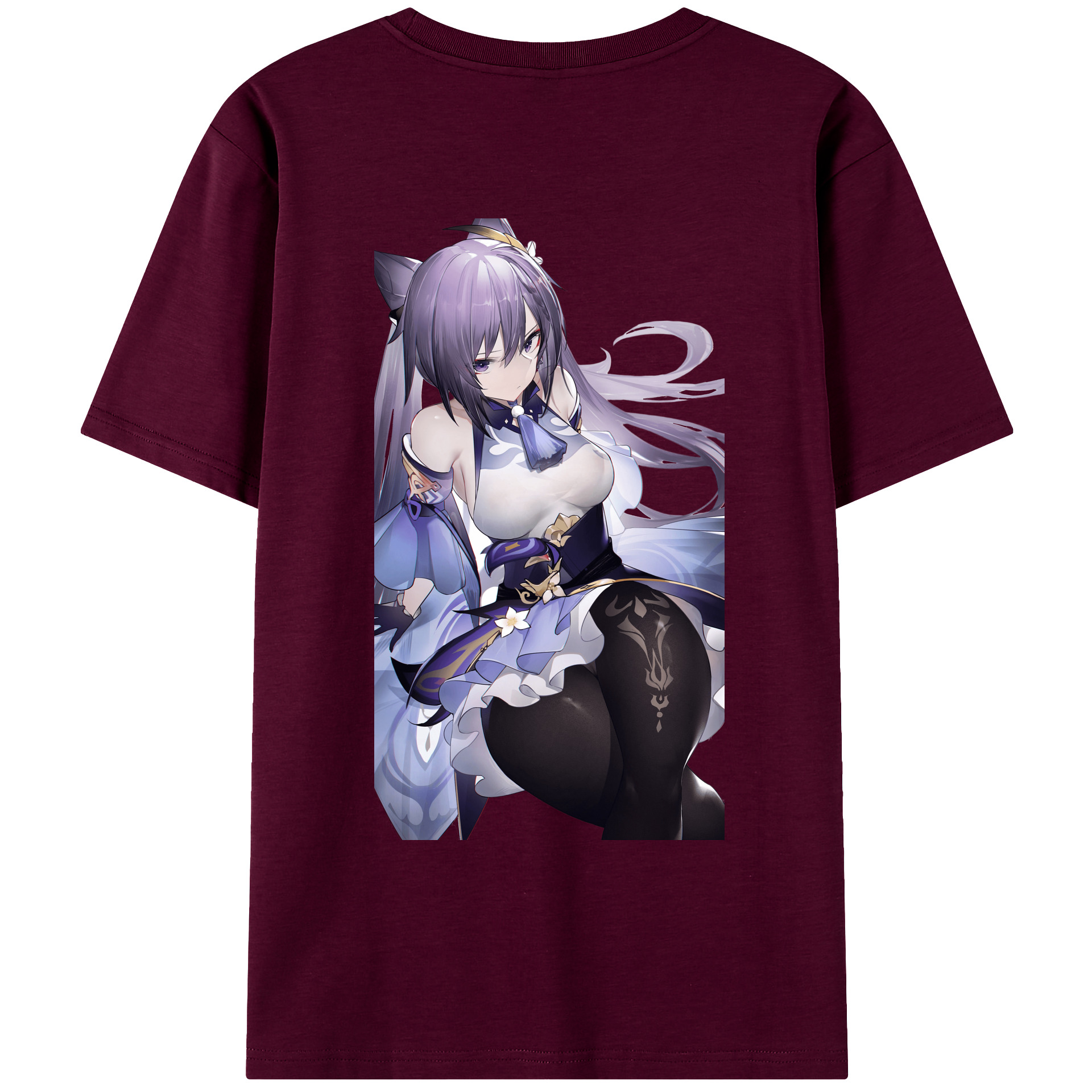 げんし神 刻晴 こくせい genshin Kokusei レディース半袖Tシャツ(バックプリント)